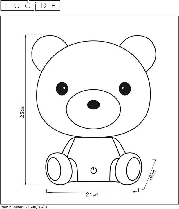 Image du produit Lucide Ours Dodo (250 lm)