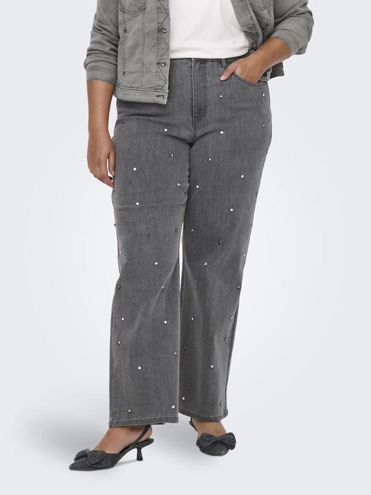 Actual product image Only CARHOPE Hohe Taille Weiter Beinschnitt Jeans Jeans mit weitem Bein (W46/L32)