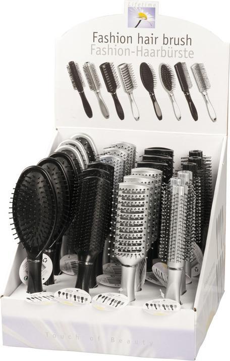 Hairbrush 4ass head 2ass clr