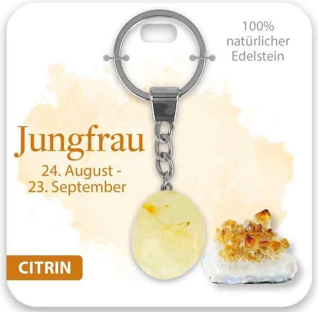 BB Klostermannn Schlsselanhnger Edelstein Citrin Jungfrau