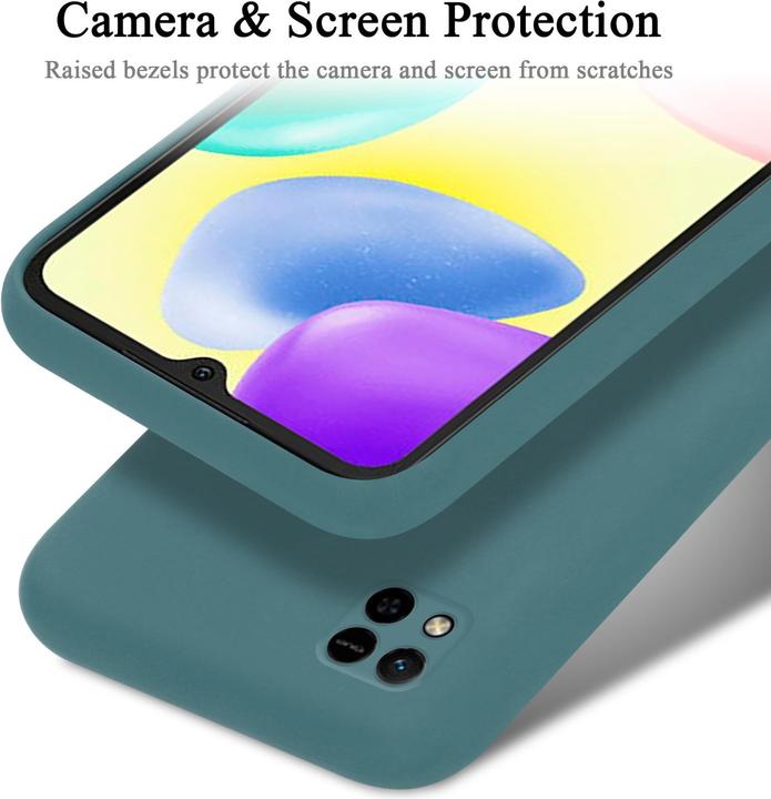 Actual product image Cadorabo TPU Liquid Silicone Case Cover for Xiaomi RedMi 9C / RedMi 10A (Xiaomi Redmi 9C, Xiaomi Redmi 10A)