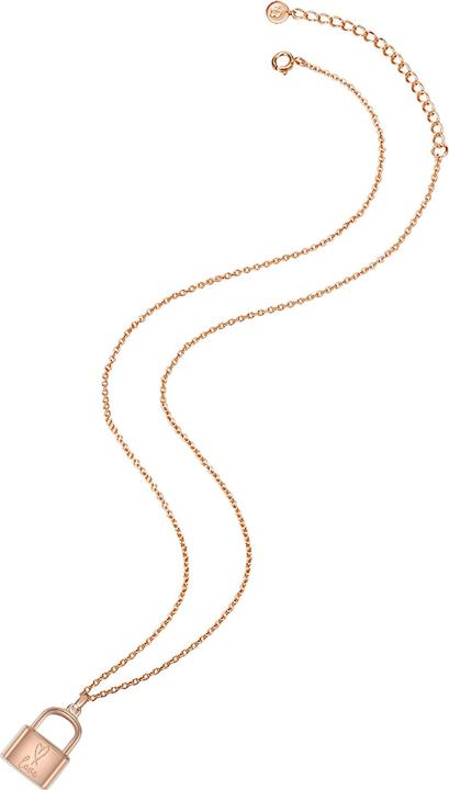 Immagine prodotto Glanzstücke München Lucchetto da donna argento rosa oro 40,0 cm di base + 5,0 cm di estensione - 11852 (Argento, 40 - 45 cm)