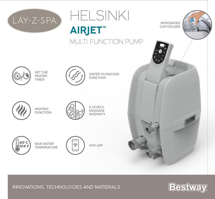 Produktbild Bestway Lay-Z-Spa Helsinki Airjet (7 Pers.)