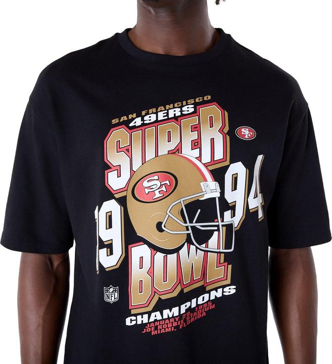Actual product image New Era NFL Shirt - HELMET San Francisco 49ers schwarz - S (S)
