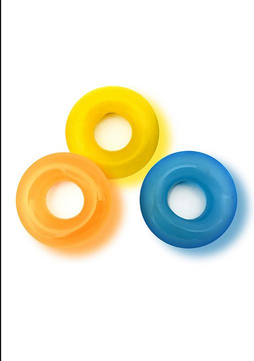 Actual product image Pipedream The D-Ring Glow - X3 - Glow in the dark (4.45 cm)
