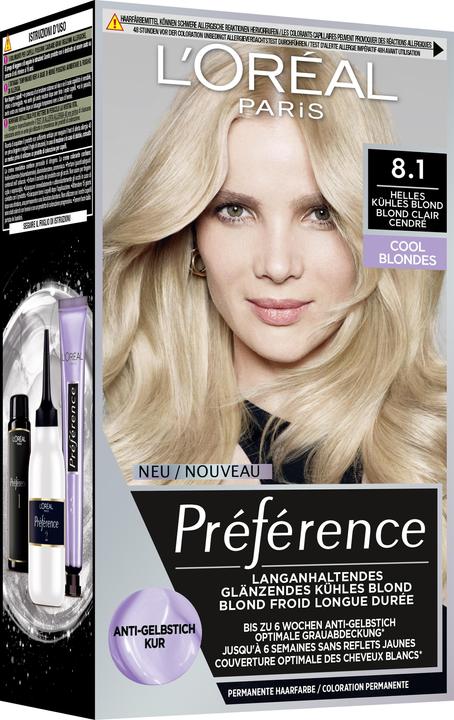 Image du produit L'Oréal Paris Preference Cool Blondes (8.1 Blond clair froid)