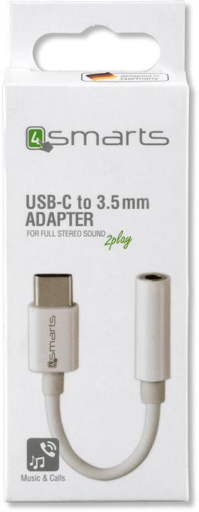 Produktbild 4smarts Passive Audio Adapter (USB Typ C, 3.5mm Buchse)