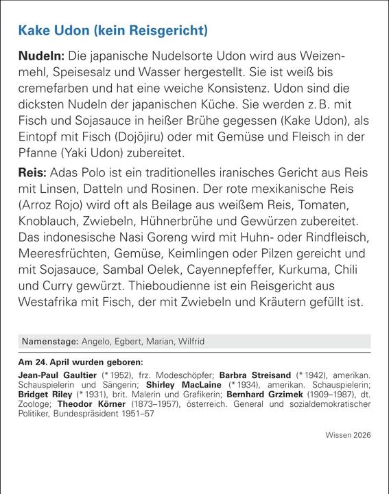 Actual product image Harenberg Wissen Tagesabreisskalender 2026 - Quizfragen aus Geschichte, Politik, Kultur, Technik und Spor (11 x 14 cm, German)