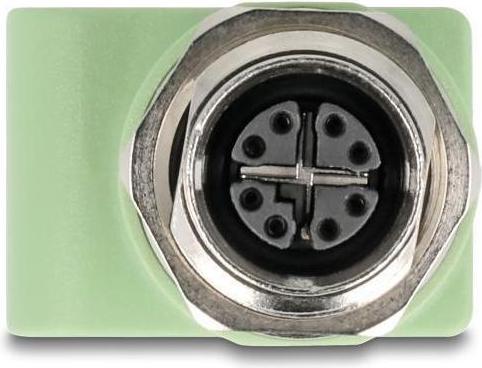 Produktbild Delock M12 Adapter X-kodiert 8 Pin Buchse zu RJ45 Buchse Cat