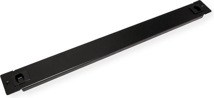 Actual product image Roline 19/" blind plate snap-in, 1 U, RAL 9005 black