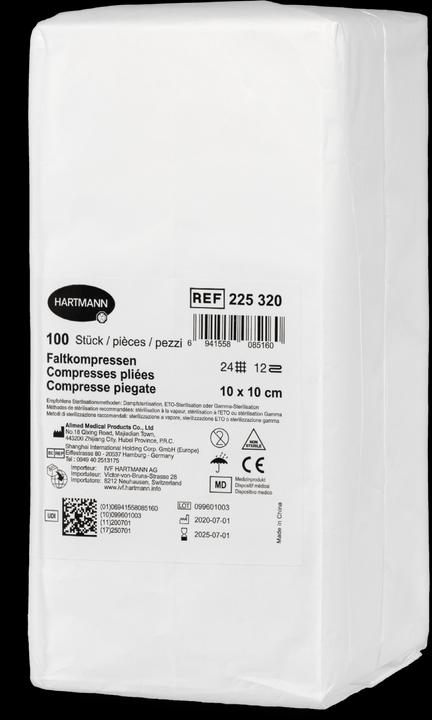 Produktbild IVF Hartmann Faltkompresse Typ 24 10x10cm 12 fach