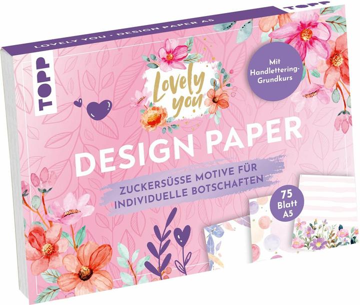 Image du produit Design Paper A5 Lovely You. Avec cours de base de handlettering (A5, Non contraignant)