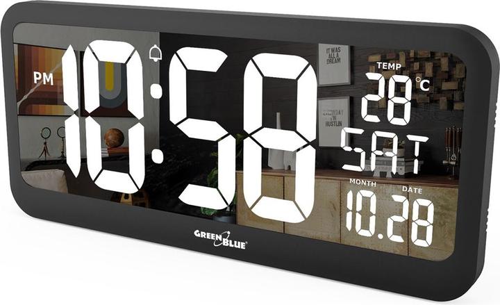Immagine prodotto Greenblue Orologio da parete LCD con sensore di temperatura