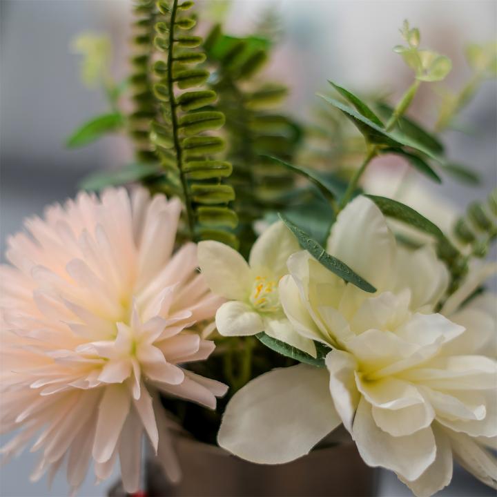 Produktbild NTK-Collection Kunstblume weisse Jasmin in Vase (28 cm)