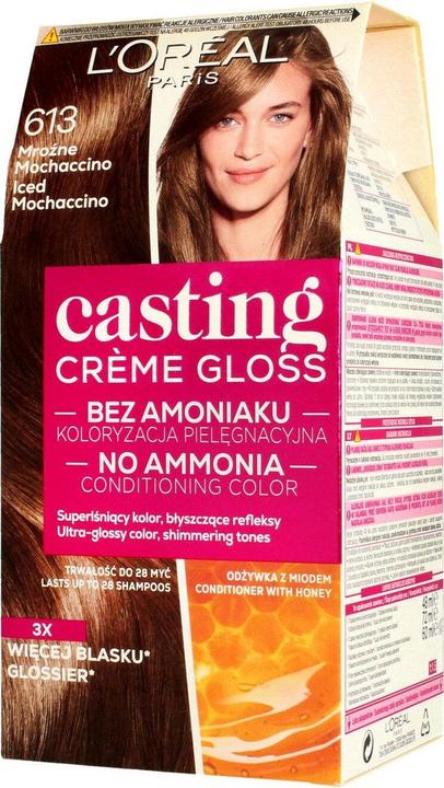 Produktbild L'Oréal Paris Creme Gloss Coloring cream no. 613 Frosty Mochaccino (613)