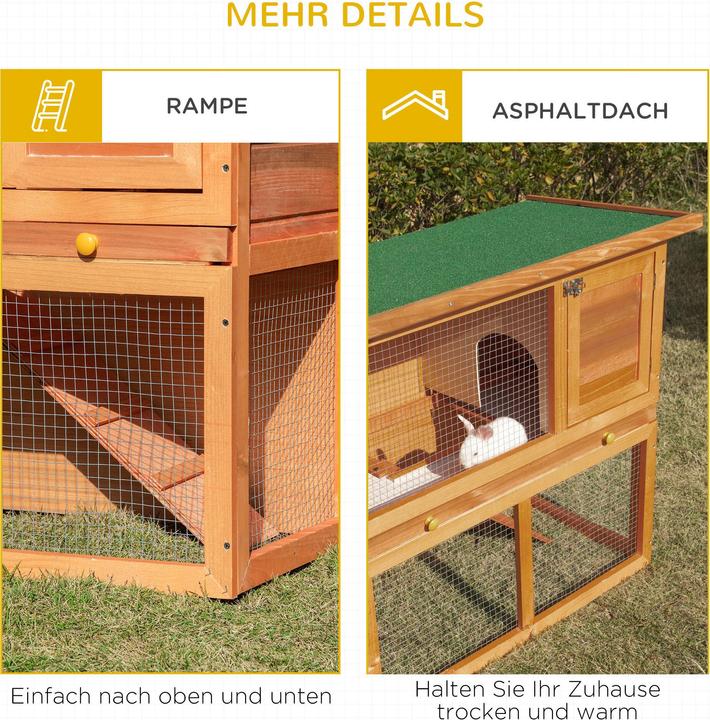 Produktbild PawHut Zwergkaninchenstall