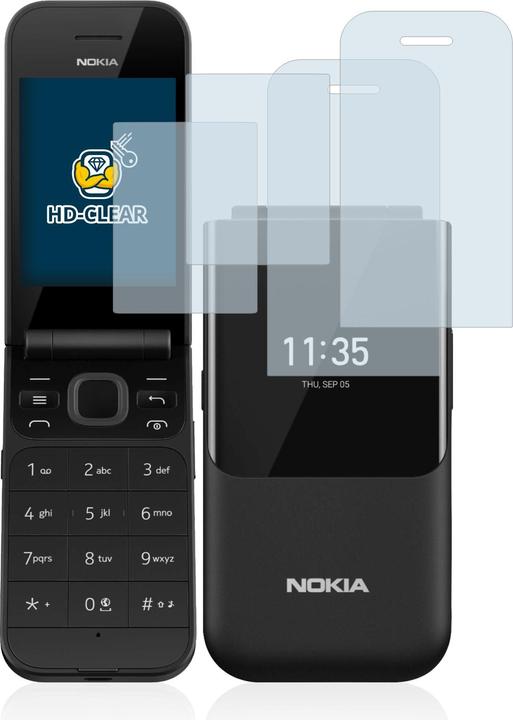 Actual product image BROTECT Screen Protector Clear (2 Piece, Nokia 2720 Flip)