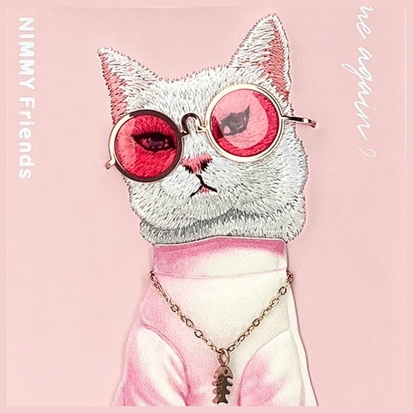 Produktbild Nimmy case iPhone 16 Pro 6.3" pink Glasses Cool Cat (Apple iPhone 16 Pro)