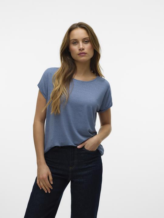 Actual product image Vero Moda Vmlava Glitter Ss Top Stripe Ga (XS)