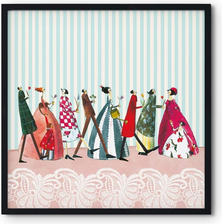 Produktbild Trenddeko Leffler - Familienbesuch (30 x 30 cm)