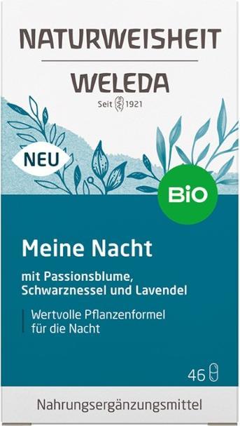Nährwerte und Zutaten Weleda NATURWEISHEIT Meine Nacht Kaps (46 Stück, Kapseln, 126 g)