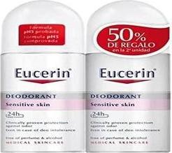 Actual product image Eucerin Roll On Deodorant Sensitive Skin 2x50ml (Roll-on, 50 ml)