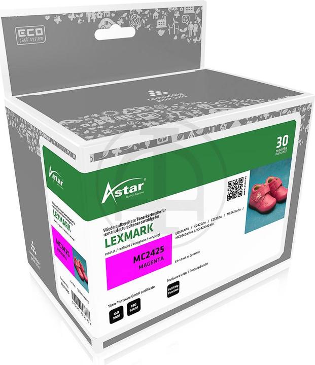 Produktbild Astar AS20335 LEXMARK C242XM0 Toner magenta return 3500Seiten