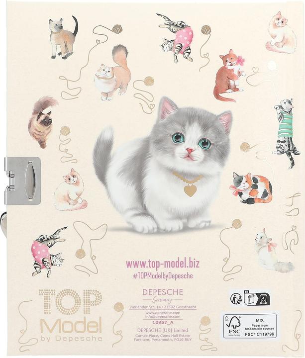 Produktbild Magni Tagebuch TOPModel Kitty KITTY and DOGGY (18.5 x 15.5 x 3 cm, Liniert)