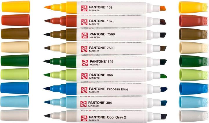 Produktbild Talens Pantone Marker 9x Set Nature, Strichstärke: Keine Angabe (Gelb, Beige, Rot, Blau, Hellgrau, Grün, Hellblau, Hellgrün, Braun, 8 x)