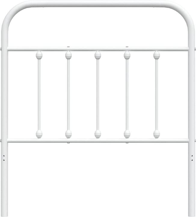 Immagine prodotto VidaXL Kopfteil Metall Weiss 80 cm, Farbe: Weiss, Material (85 x 3 x 100 cm)
