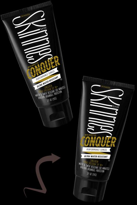 Actual product image Skinnies Conquer (Sun gel, SPF 50+, 100 ml, 113 g)