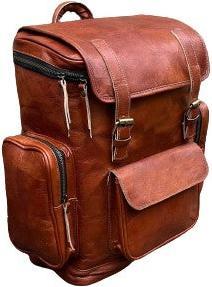 Immagine prodotto Only-Bags.Store Zaino in pelle, zaino da viaggio, zaino roll top in pelle marrone, borsa per laptop, Unisex
