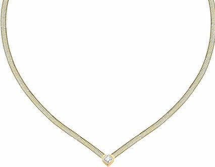 Morellato Gold-Plated Women's Necklace With Crystal Hadek Gioia Savy29