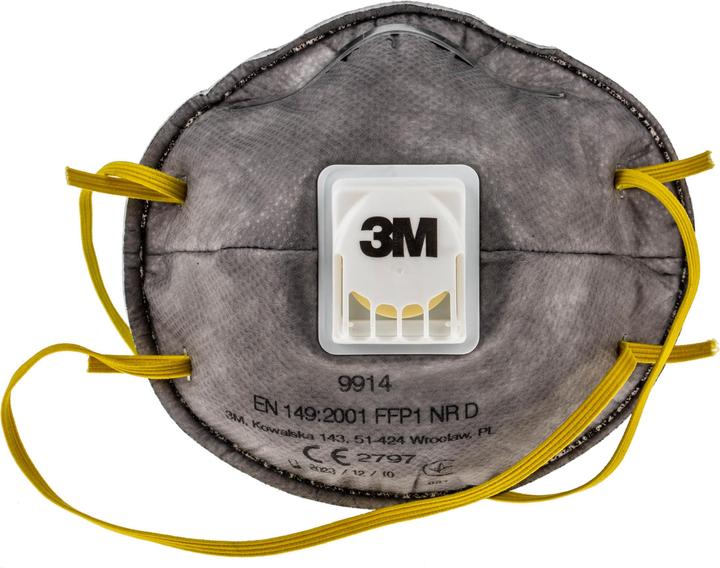 Actual product image 3M FFP1 9914valved nuisanceodour respirator (FFP1, 1 x)