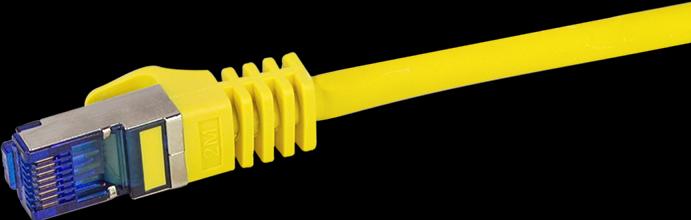 Immagine prodotto LogiLink Cavo patch Ultraflex, Cat.6A, S/FTP, 15 m, giallo con cavo grezzo Cat.7, cavo extra flessibile e (S/FTP, CAT6a, 15 m)