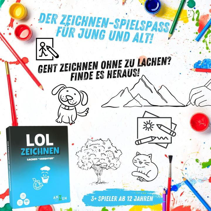 Produktbild Anzen Spiele ANZEN - LOL ZEICHNEN - Lachen verboten (Deutsch)