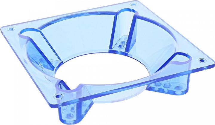 Actual product image InLine Fan adapter 120mm to 70/80/92mm transparent/blue