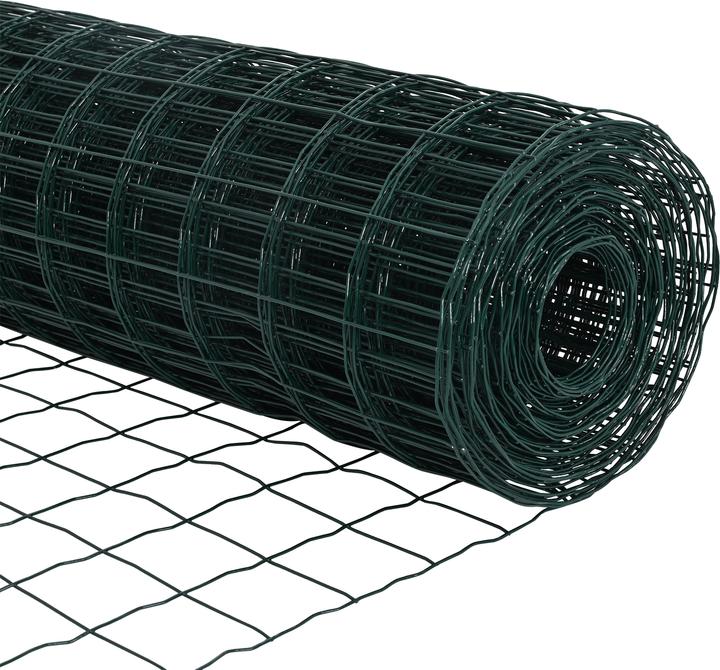 Produktbild VidaXL Euro Zaun Set aus 2 Grün Metall 25 x 1.0 m Erweiterbar