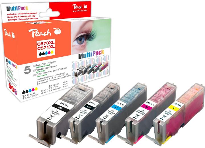 Produktbild Peach Pgi-570xl/Cli-571xl (M, C, Y, PBK, BK)