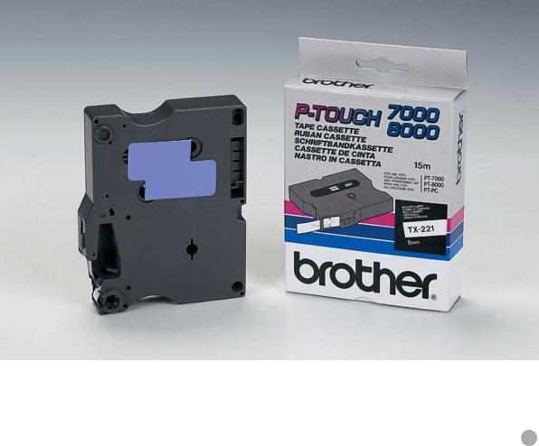 Actual product image Brother Tx-221 (0.90 cm, White, Black)