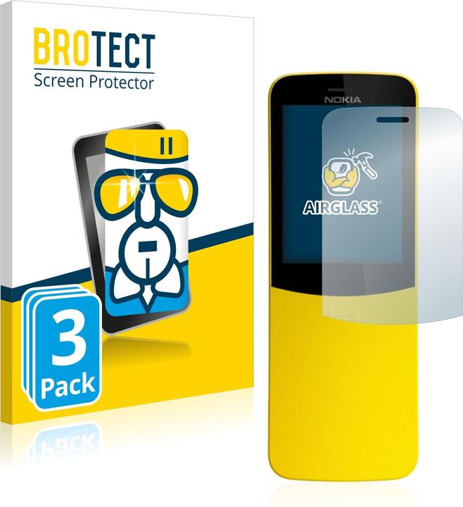 Actual product image BROTECT AirGlass Glass (3 Piece, Nokia 8110)