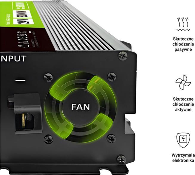 Immagine prodotto GreenCell Przetwornica LCD /6000W Czysty sinus z wywietlaczem