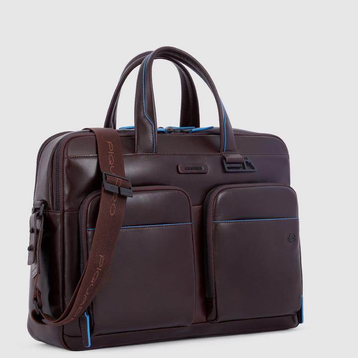 Produktbild Piquadro Black Square - Aktentasche aus Leder mit Laptopfach 15.6" (15.60")
