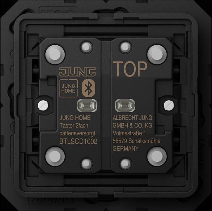 Actual product image JUNG BTLSCD1002 HOME Push-button 2gang