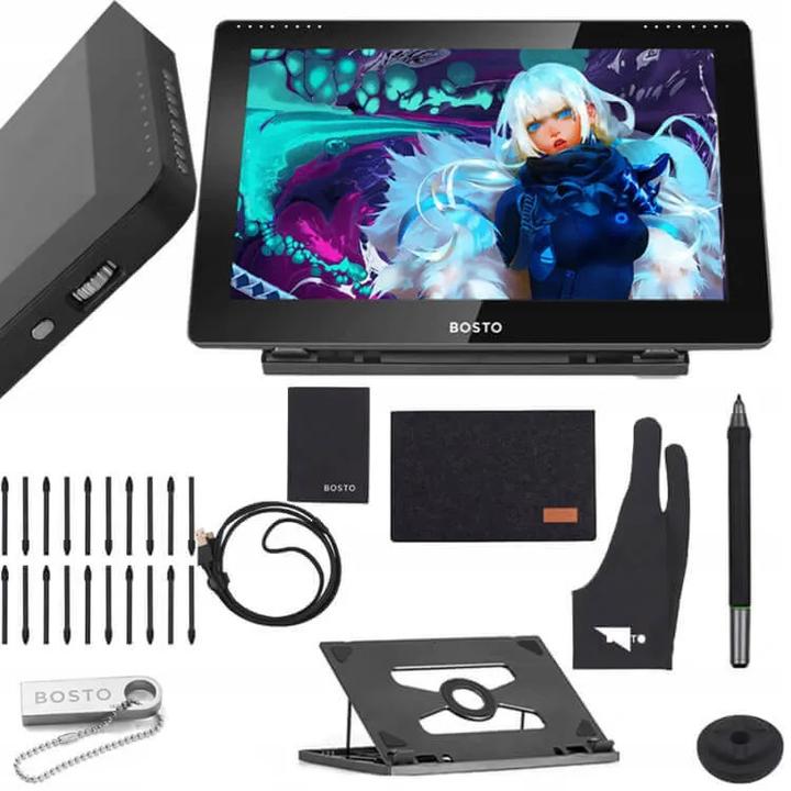 Actual product image Bosto Graphic Tablet BT-16HDK (15.60", 5080 lpi)