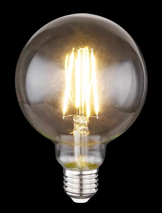 Produktbild Globo LED Leuchtmittel silberfarben 1xE27 LED (E27, 7 W, 5 x, F)