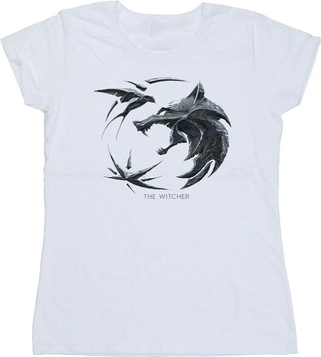 Netflix The Witcher Wolf Logo TShirt (M)