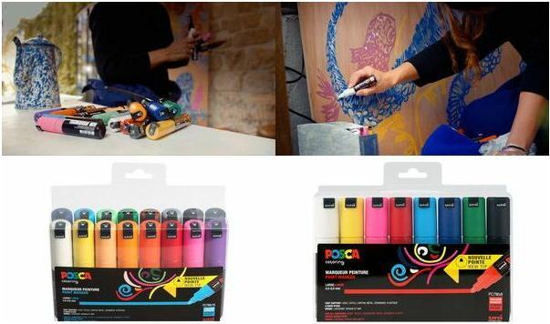 Actual product image Posca PC-7M brand, case of 16 (Multicoloured, 5.50 mm, 16 x)