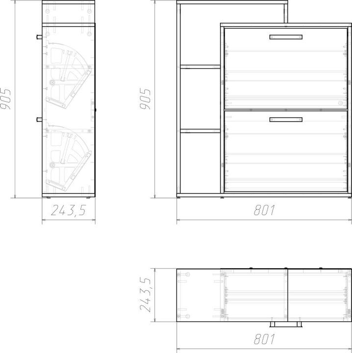 Image du produit Vicco Orlando (81 x 90 x 25 cm)