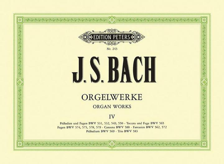 Produktbild Orgelwerke in 9 Bänden - Band 4 (Deutsch, Johann Sebastian Bach, Friedrich Conrad Griepenkerl, Hermann Keller, Ferdinand Roitzsch, 2022)